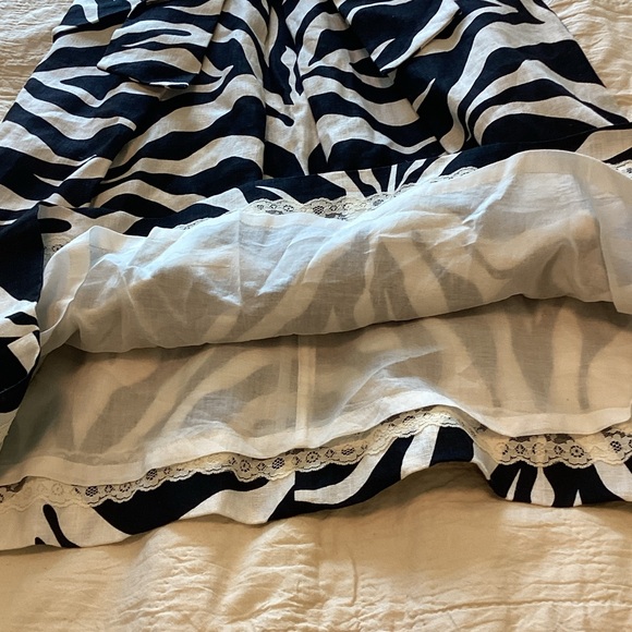 Kate Spade black-and-white zebra print sleeveless bow front dress 4 NWOT - Picture 10 of 12